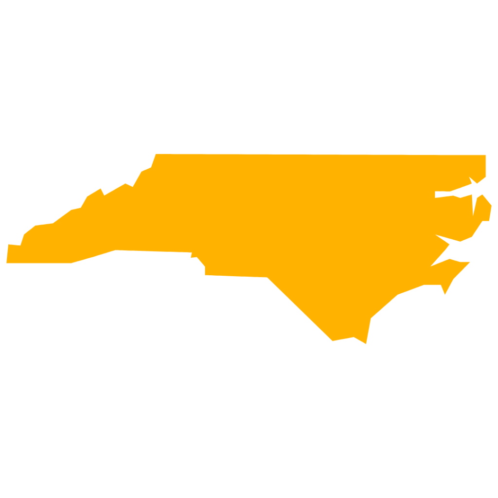 Outline of the state of North Carolina