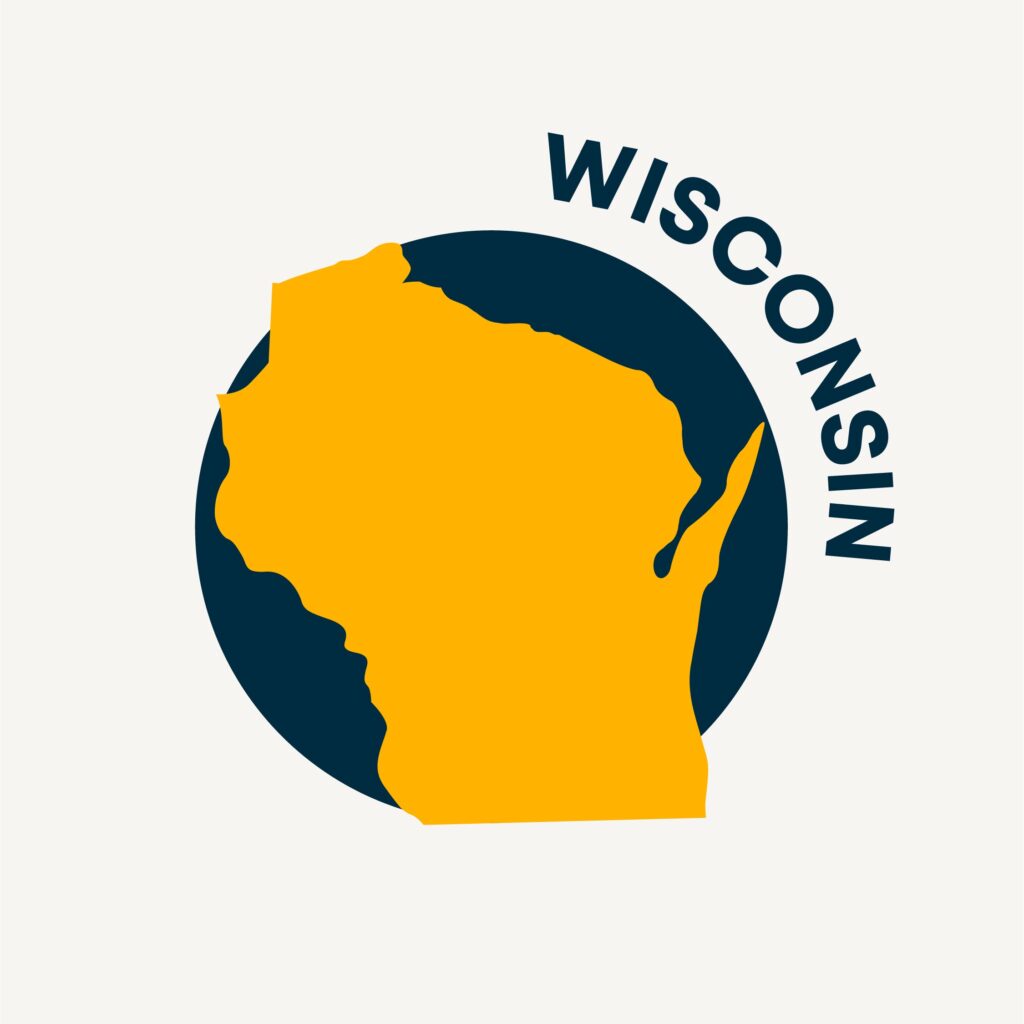 Wisconsin state outline