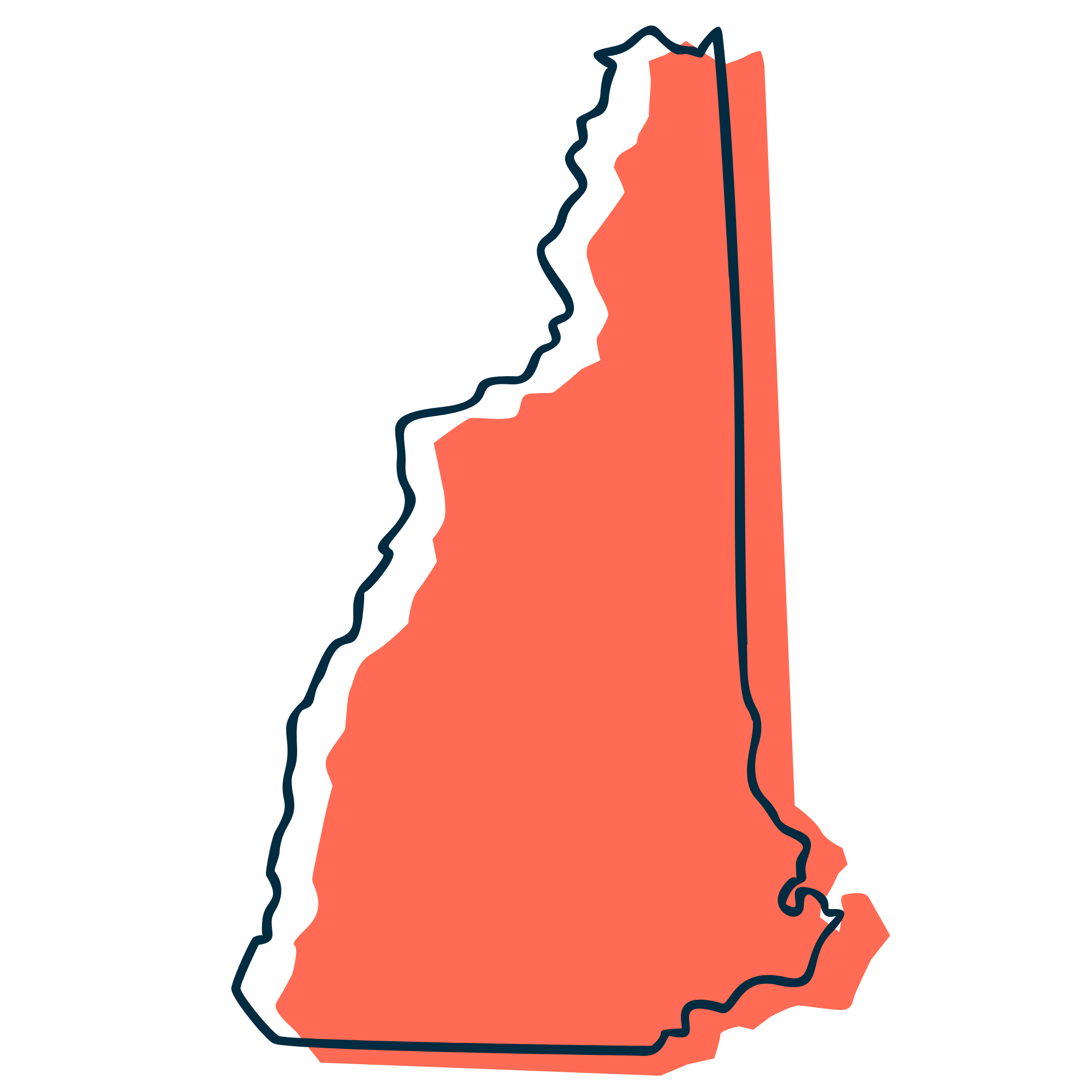 Outline of the state of New Hampshire